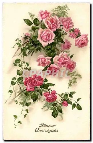 Cartes postales Fantaisie Fleurs