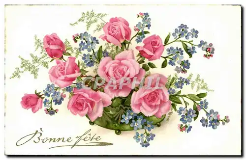 Cartes postales Fantaisie Fleurs