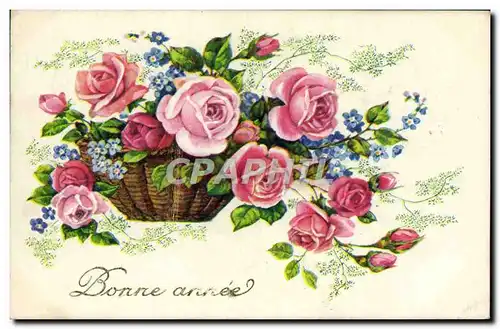 Cartes postales Fantaisie Fleurs