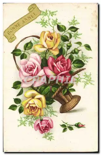 Cartes postales Fantaisie Fleurs