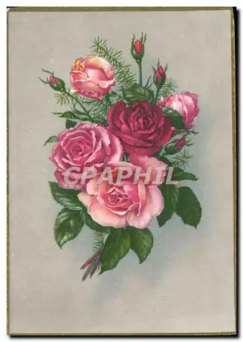 Cartes postales Fantaisie Fleurs