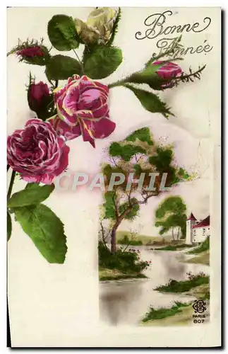 Cartes postales Fantaisie Fleurs