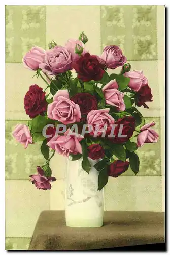 Cartes postales Fantaisie Fleurs