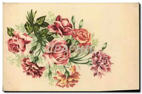 Cartes postales Fantaisie Fleurs