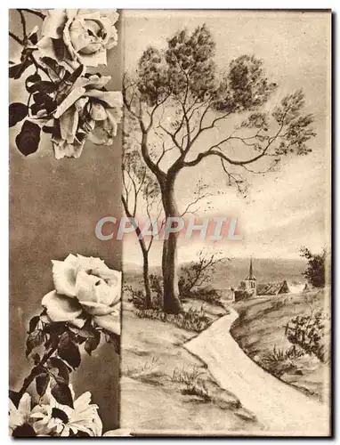 Cartes postales Fantaisie Fleurs