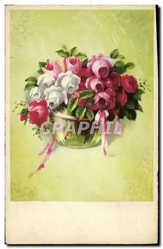 Cartes postales Fantaisie Fleurs