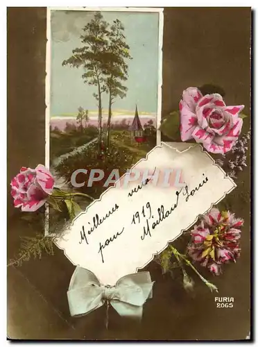 Cartes postales Fantaisie Fleurs