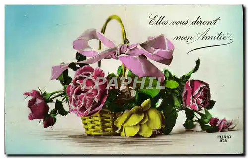 Cartes postales Fantaisie Fleurs