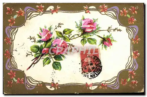 Cartes postales Fantaisie Fleurs