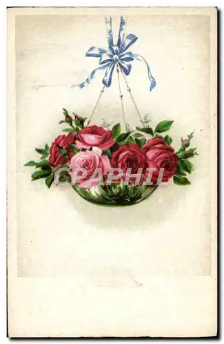 Cartes postales Fantaisie Fleurs