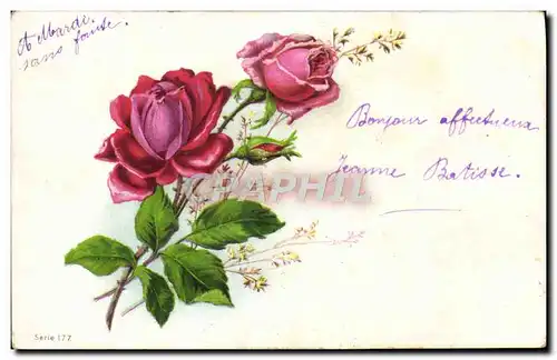 Cartes postales Fantaisie Fleurs