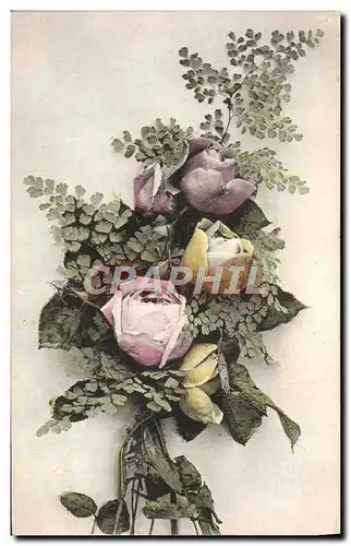 Cartes postales Fantaisie Fleurs