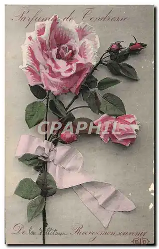 Cartes postales Fantaisie Fleurs