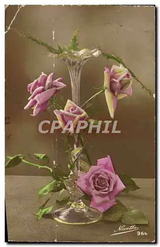 Cartes postales Fantaisie Fleurs