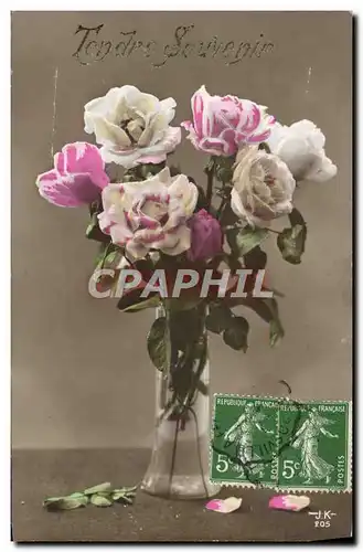 Cartes postales Fantaisie Fleurs