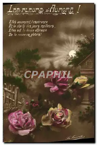 Cartes postales Fantaisie Fleurs