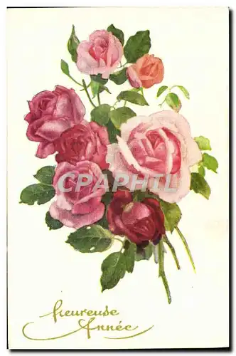 Cartes postales Fantaisie Fleurs