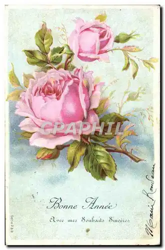 Cartes postales Fantaisie Fleurs