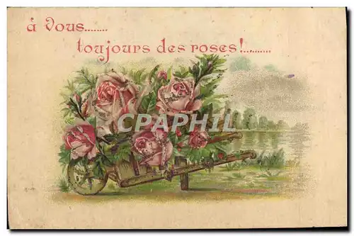 Cartes postales Fantaisie Fleurs