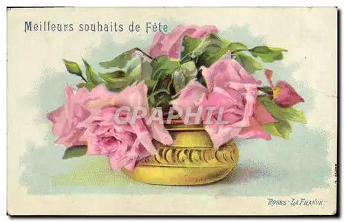 Cartes postales Fantaisie Fleurs