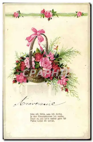 Cartes postales Fantaisie Fleurs