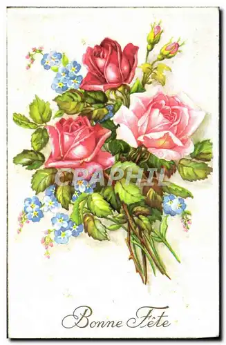 Cartes postales Fantaisie Fleurs