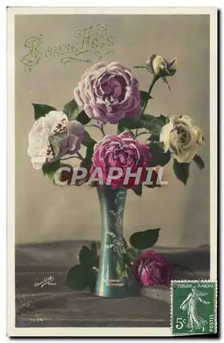 Cartes postales Fantaisie Fleurs