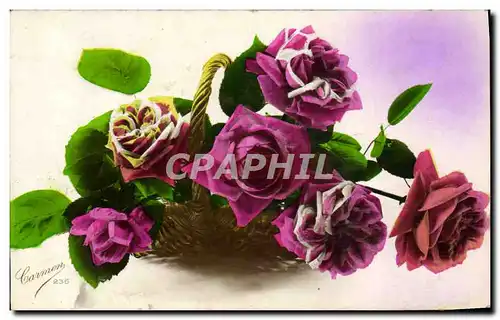 Cartes postales Fantaisie Fleurs