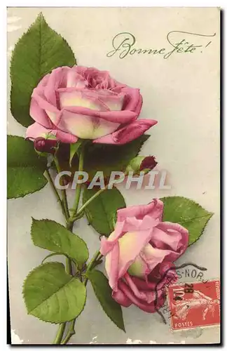 Cartes postales Fantaisie Fleurs