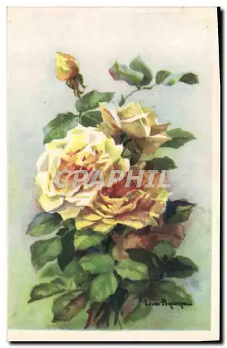 Cartes postales Fantaisie Fleurs