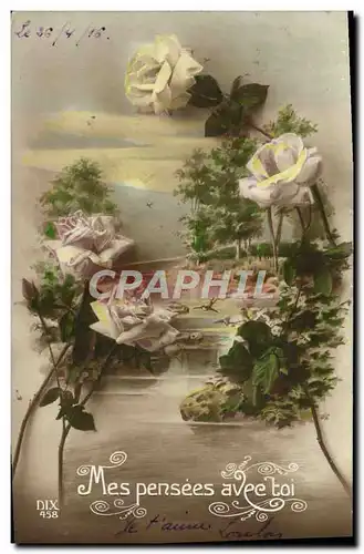 Cartes postales Fantaisie Fleurs