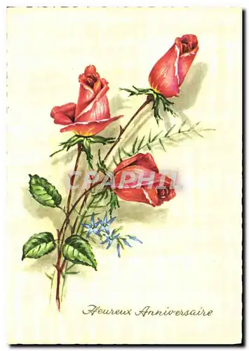 Cartes postales Fantaisie Fleurs