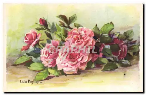 Cartes postales Fantaisie Fleurs