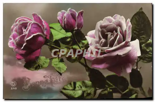 Cartes postales Fantaisie Fleurs