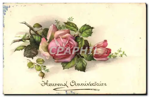 Cartes postales Fantaisie Fleurs