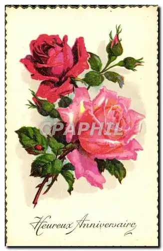 Cartes postales Fantaisie Fleurs