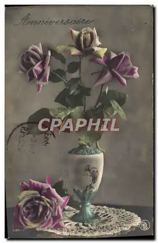 Cartes postales Fantaisie Fleurs