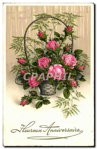 Cartes postales Fantaisie Fleurs