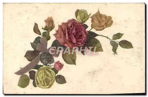 Cartes postales Fantaisie Fleurs