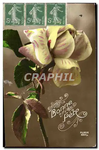 Cartes postales Fantaisie Fleurs