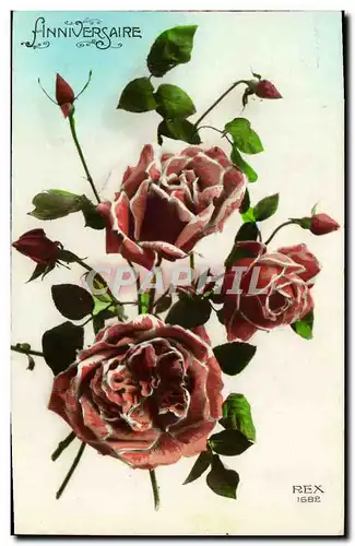 Cartes postales Fantaisie Fleurs