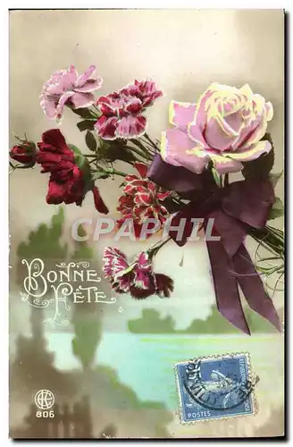 Cartes postales Fantaisie Fleurs