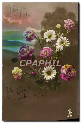 Cartes postales Fantaisie Fleurs