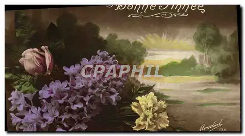 Cartes postales Fantaisie Fleurs