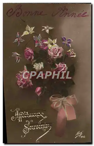 Cartes postales Fantaisie Fleurs