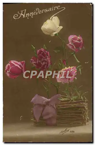 Cartes postales Fantaisie Fleurs