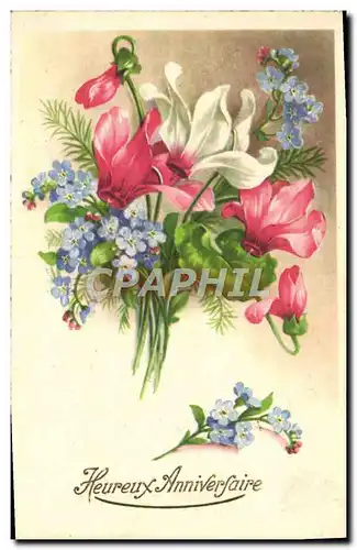 Cartes postales Fantaisie Fleurs