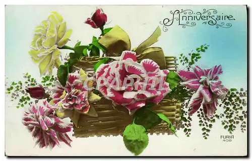 Cartes postales Fantaisie Fleurs