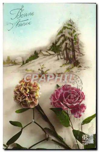 Cartes postales Fantaisie Fleurs