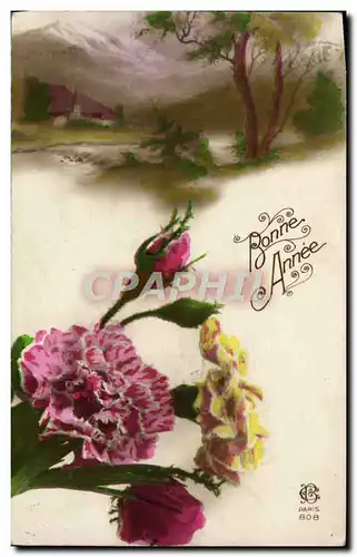 Cartes postales Fantaisie Fleurs